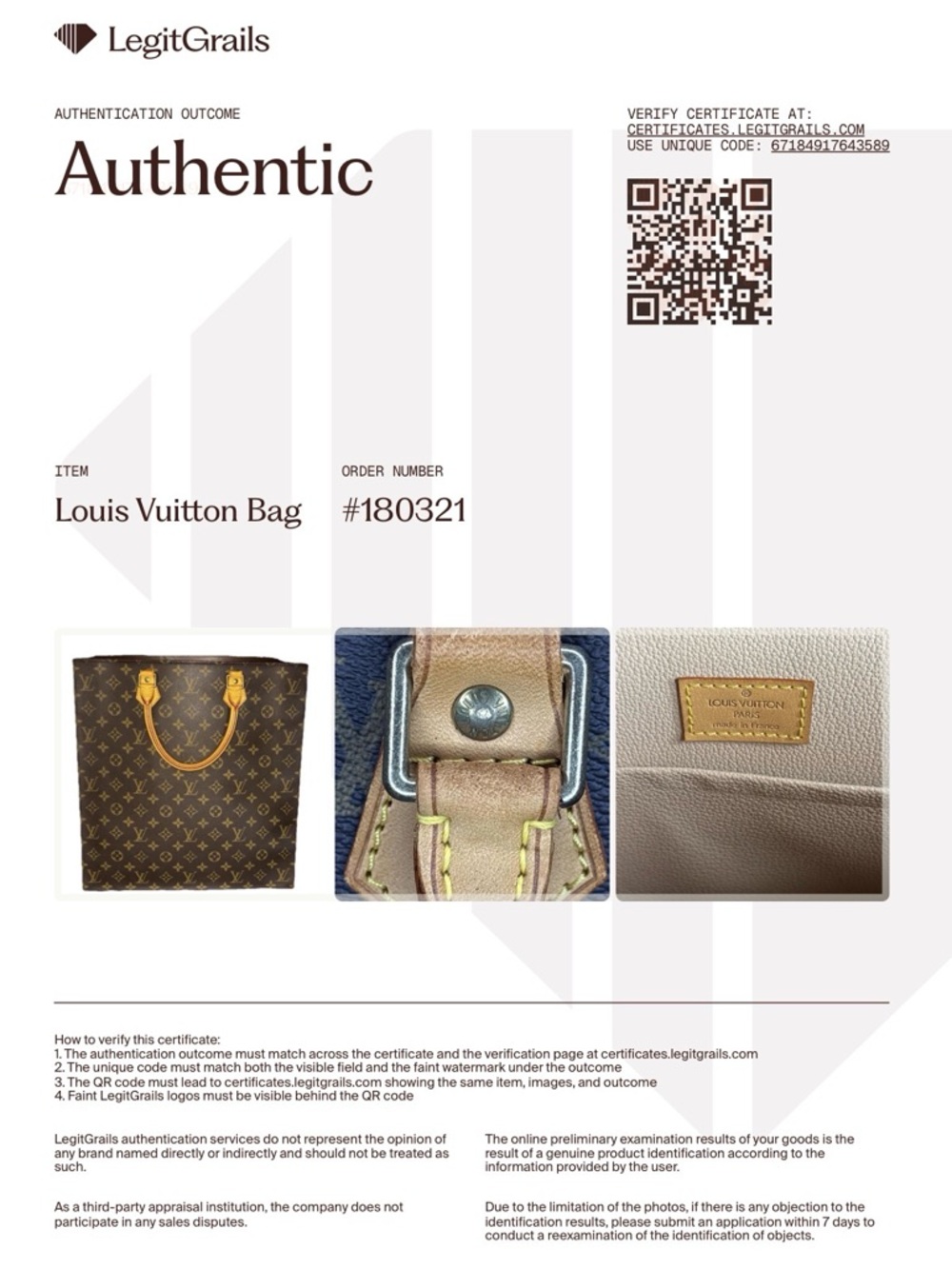Louis Vuitton Sac Plat Monogram Vintage Tote w/ Dust Bag & COA Authentic - Picture 9 of 9